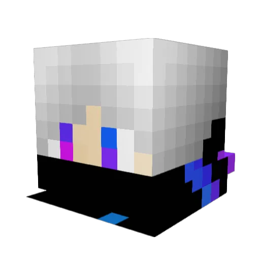 200IQ_PLAYZ Minecraft avatar head, 3D render