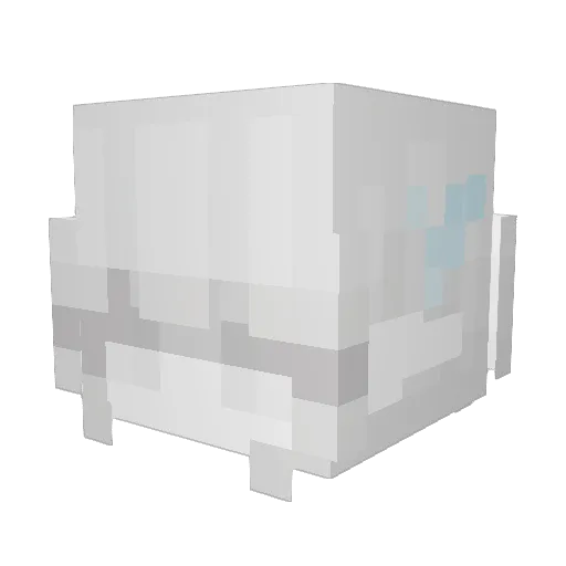 200O1 Minecraft avatar head, 3D render