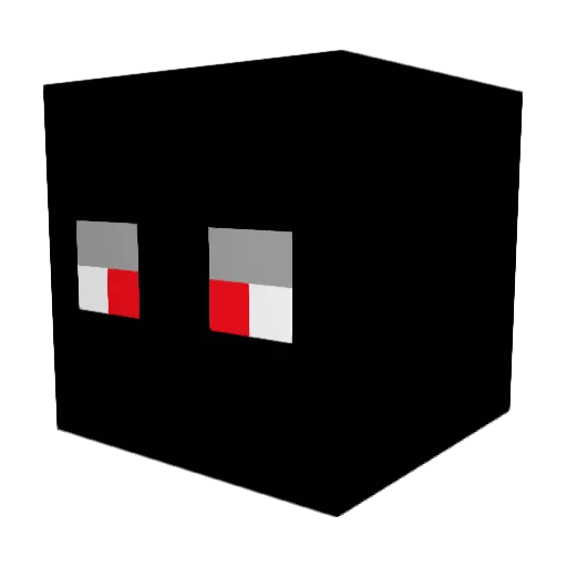 200k_ Minecraft avatar head, 3D render
