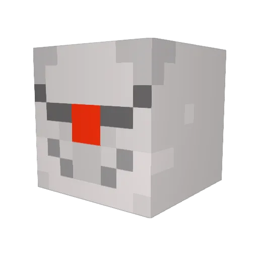 200ley Minecraft avatar head, 3D render