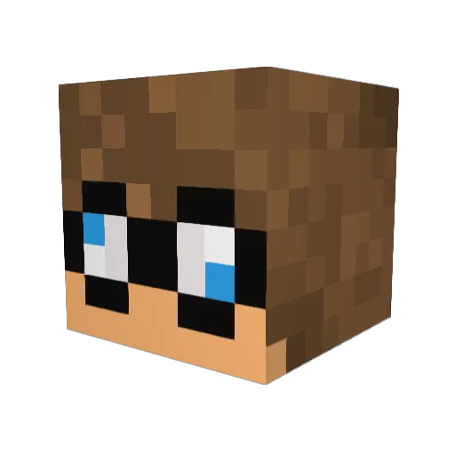 200m Minecraft avatar head, 3D render