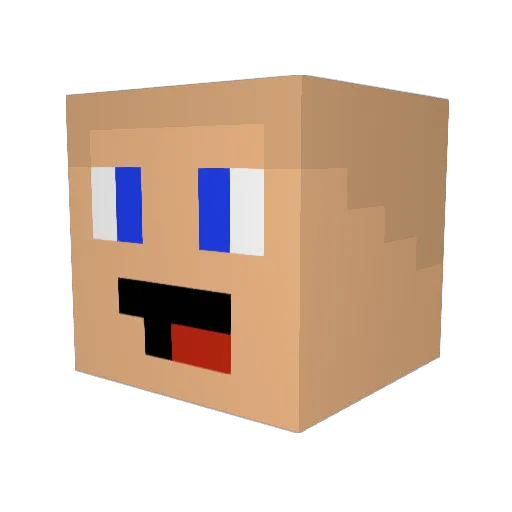 200yama Minecraft avatar head, 3D render