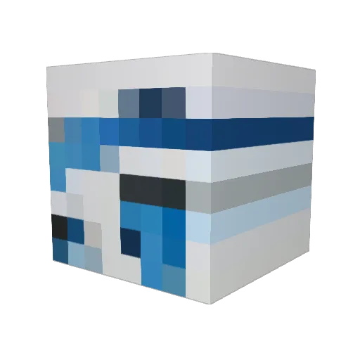 2010Polo6R Minecraft avatar head, 3D render