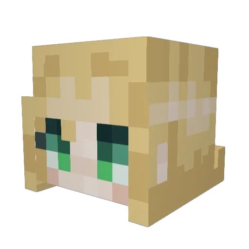 2011_Gamerz_XD Minecraft avatar head, 3D render