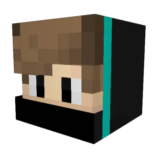 2012Aron Minecraft avatar head, 3D render