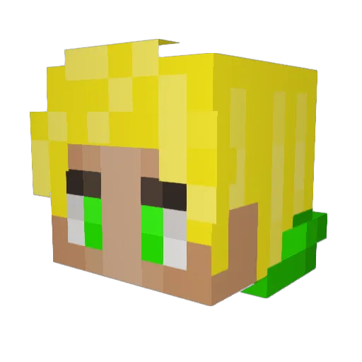 2012Vibes Minecraft avatar head, 3D render