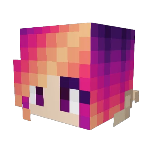 2013Hannah Minecraft avatar head, 3D render