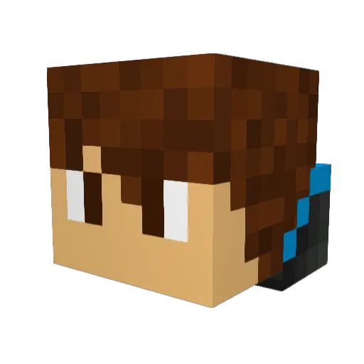 2014Gage Minecraft avatar head, 3D render