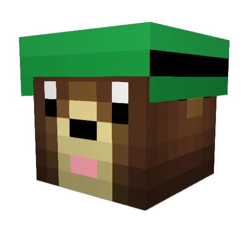 201859 Minecraft avatar head, 3D render