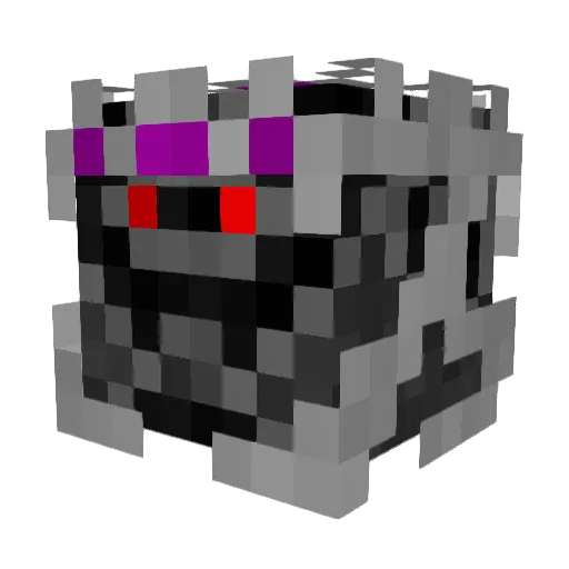 201Bones Minecraft avatar head, 3D render