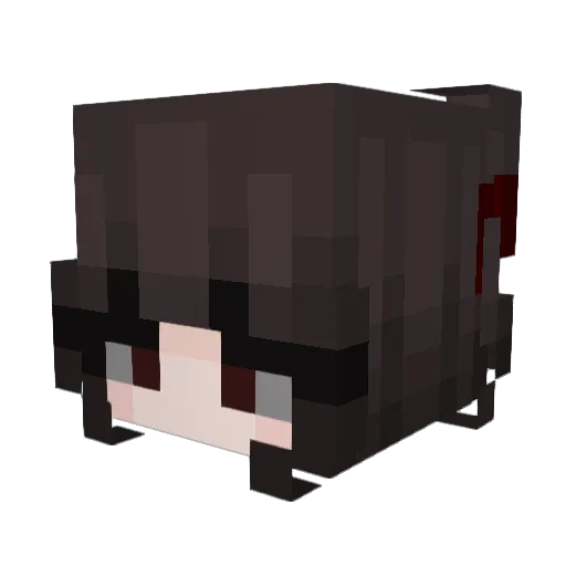 2024G4 Minecraft avatar head, 3D render