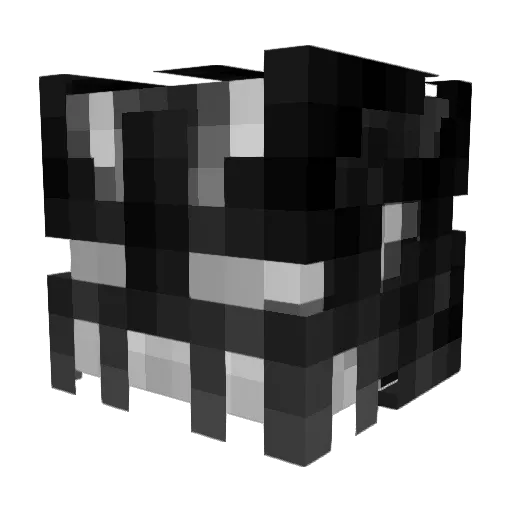 2048KB Minecraft avatar head, 3D render