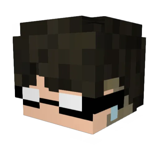 20509 Minecraft avatar head, 3D render