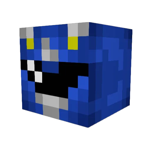 2058Dawghta Minecraft avatar head, 3D render