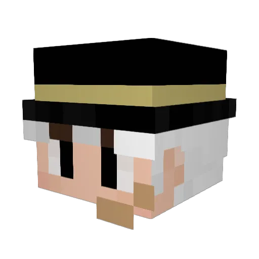 20687 Minecraft avatar head, 3D render