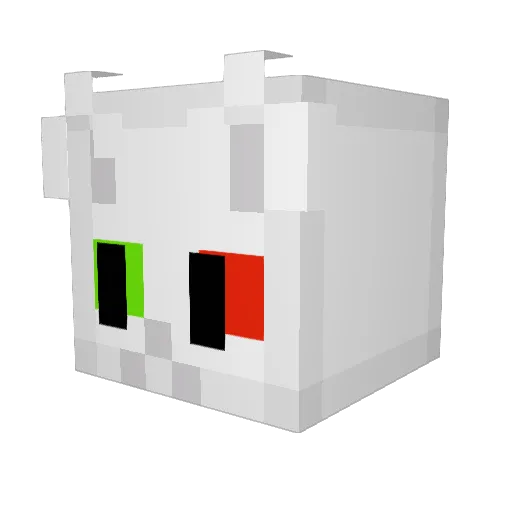 20820 Minecraft avatar head, 3D render