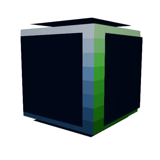 2092 Minecraft avatar head, 3D render