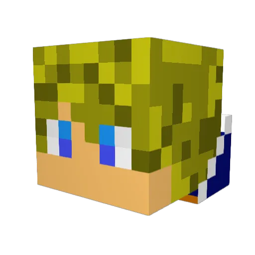 20Gilli11 Minecraft avatar head, 3D render