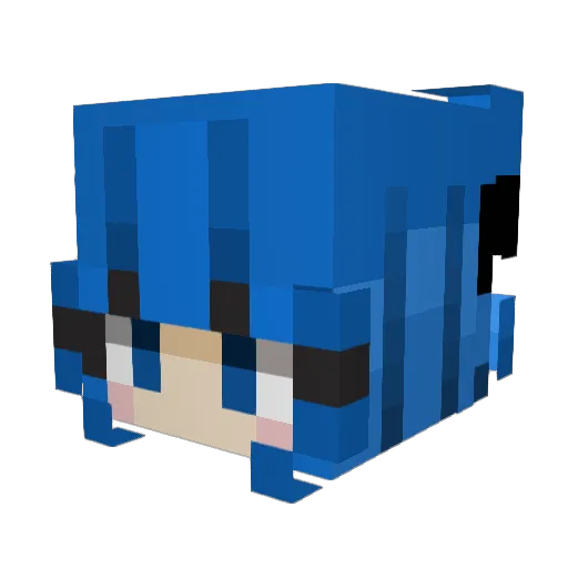 20HRK11 Minecraft avatar head, 3D render