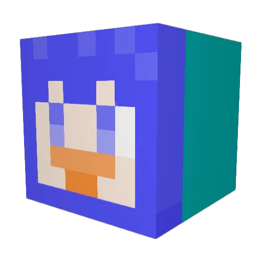 20Han Minecraft avatar head, 3D render