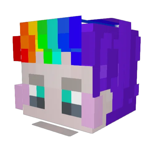 20arte13 Minecraft avatar head, 3D render