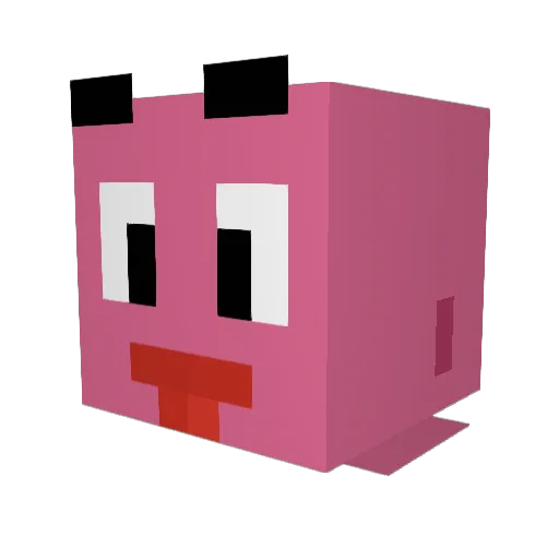 2100Bryan Minecraft avatar head, 3D render