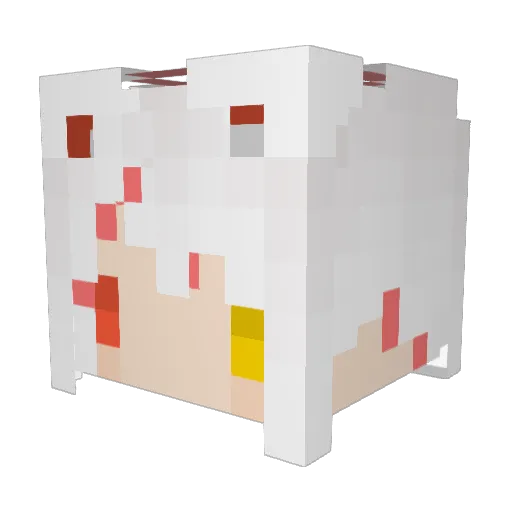 210a Minecraft avatar head, 3D render