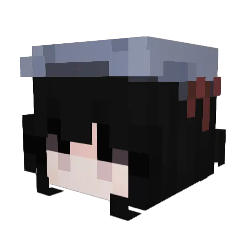 211030 Minecraft avatar head, 3D render