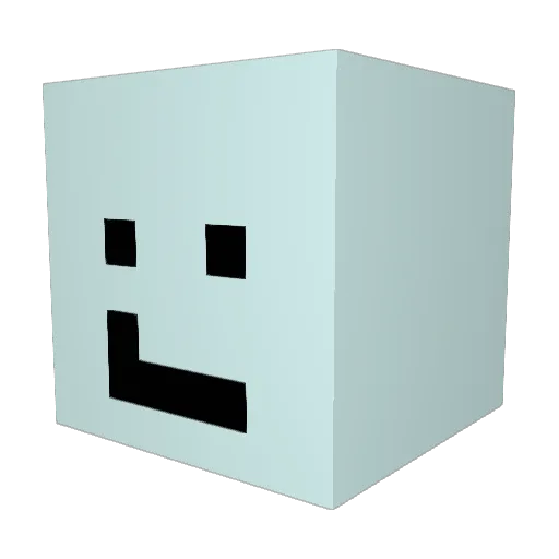 2115ms Minecraft avatar head, 3D render