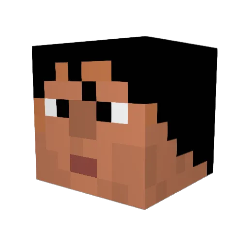 211988 Minecraft avatar head, 3D render