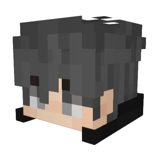 211tye Minecraft avatar head, 3D render