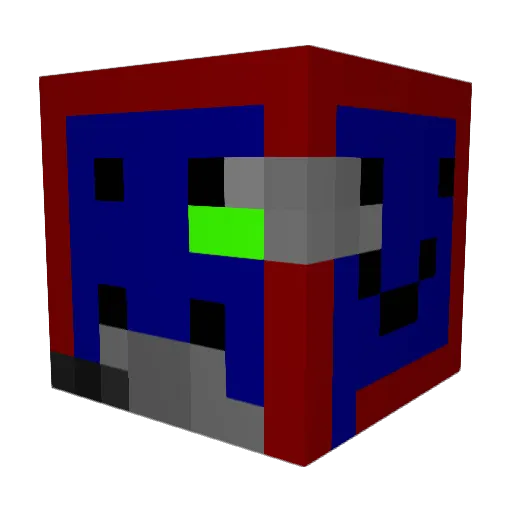 21250 Minecraft avatar head, 3D render