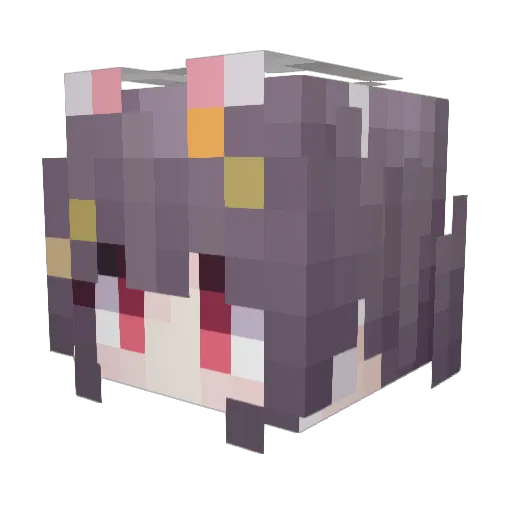 2136016067 Minecraft avatar head, 3D render