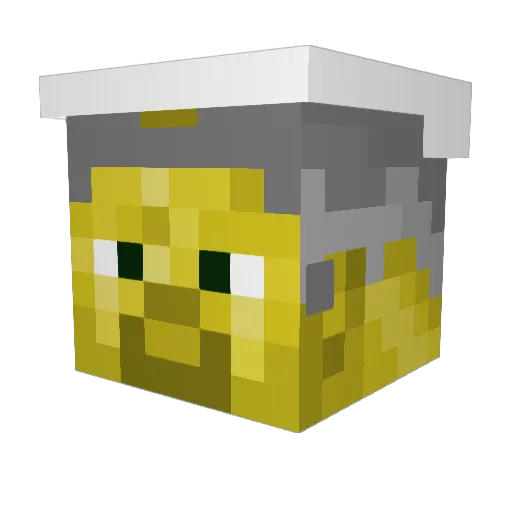 2137_deuz Minecraft avatar head, 3D render