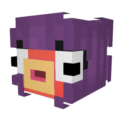 216Grubo Minecraft avatar head, 3D render