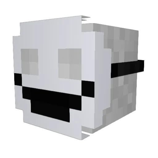 21Angelito Minecraft avatar head, 3D render