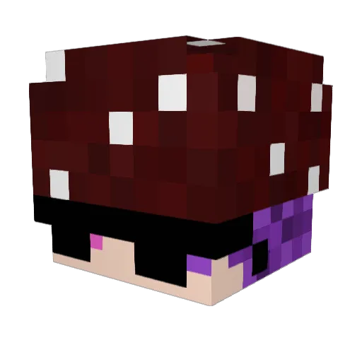 21HASH Minecraft avatar head, 3D render