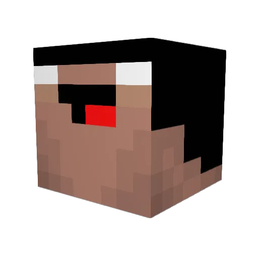 21Hans Minecraft avatar head, 3D render