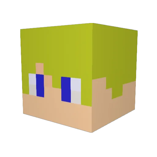 21Mathis Minecraft avatar head, 3D render