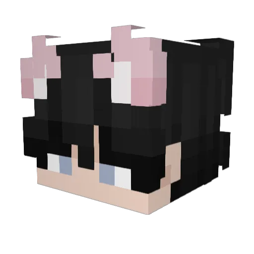 21Mino Minecraft avatar head, 3D render