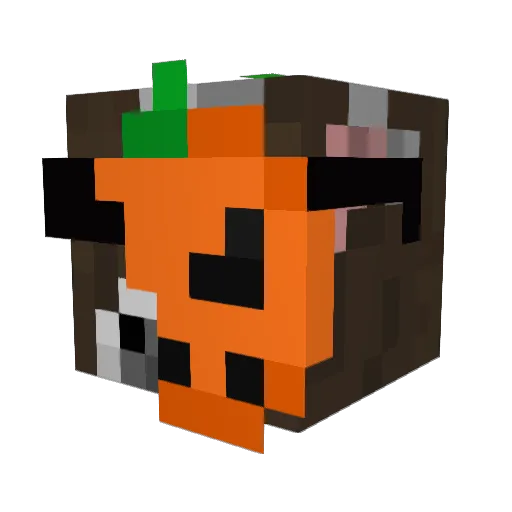 21Mixed Minecraft avatar head, 3D render