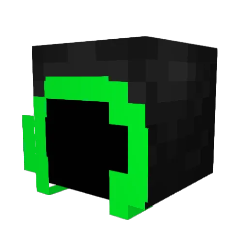 21Mortal Minecraft avatar head, 3D render