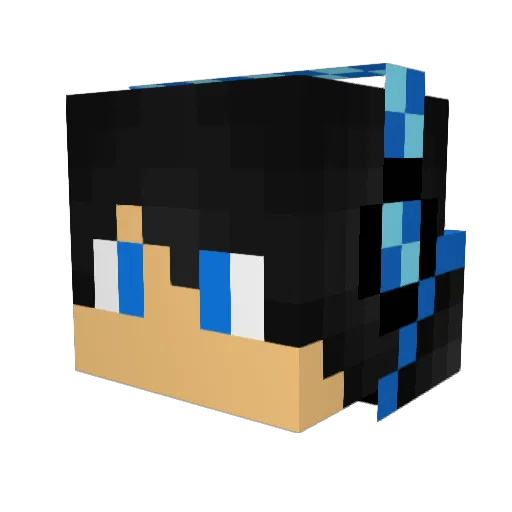 21Nils Minecraft avatar head, 3D render