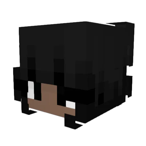 21Szizy Minecraft avatar head, 3D render