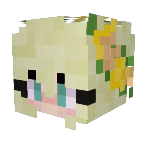 21bumblebee12 Minecraft avatar head, 3D render