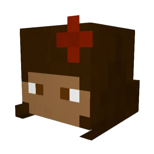 21c3 Minecraft avatar head, 3D render