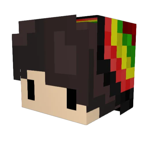 21cigarettes Minecraft avatar head, 3D render