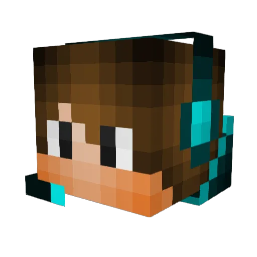 21hunter21 Minecraft avatar head, 3D render