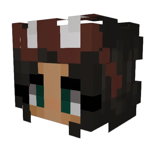 21leaves Minecraft avatar head, 3D render