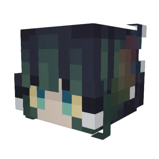 21magpies Minecraft avatar head, 3D render